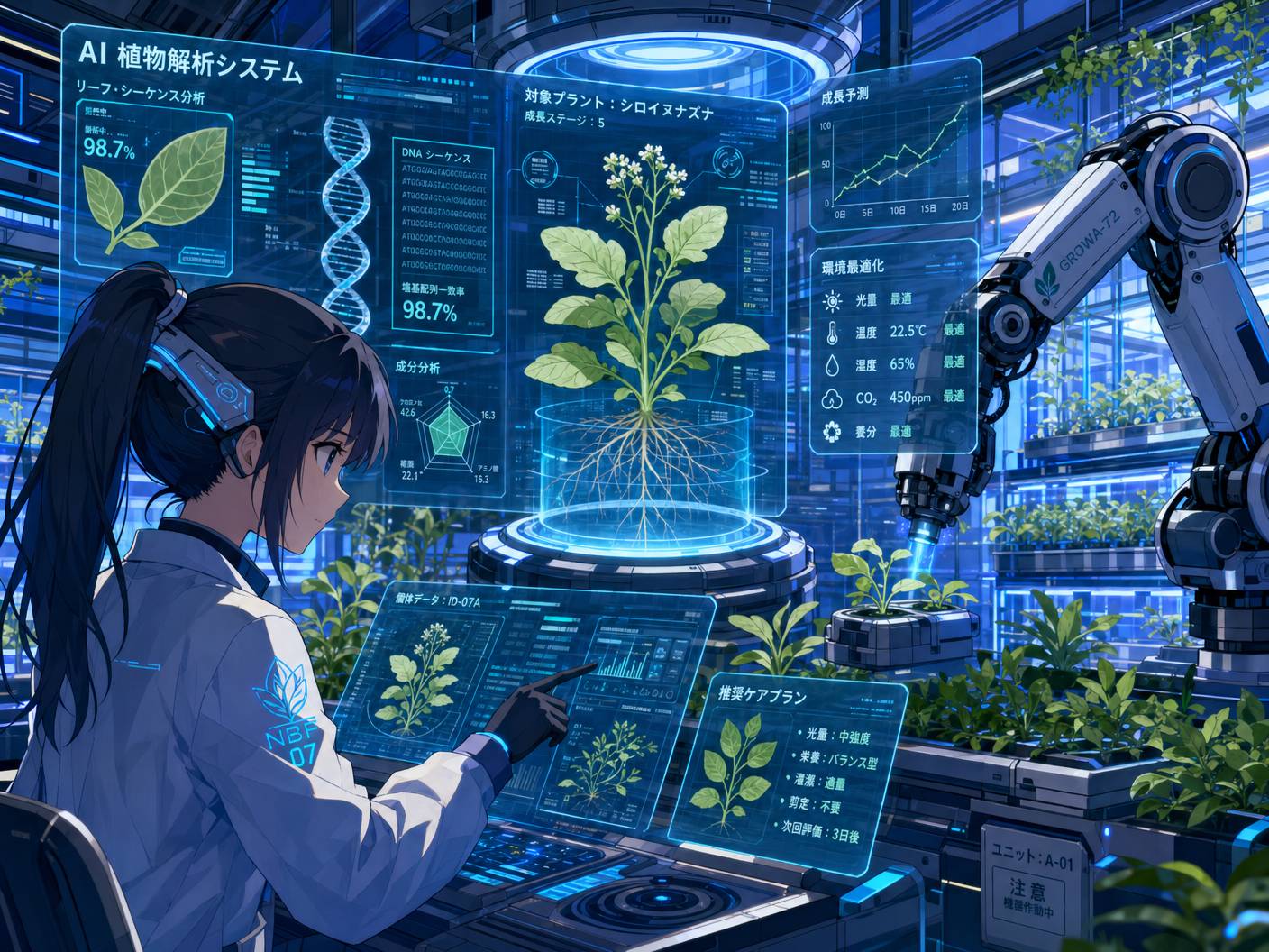 网红主播植物视频-AI植物视频制作